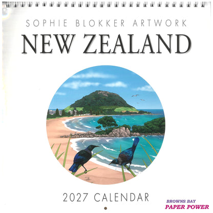 2027 Wall Calendar Sophie Blokker Artwork New Zealand
