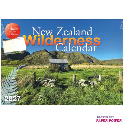 2027 Wall Calendar - New Zealand Wilderness / Pull-out Year Planner