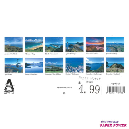 2027 Wall Calendar - New Zealand Compact