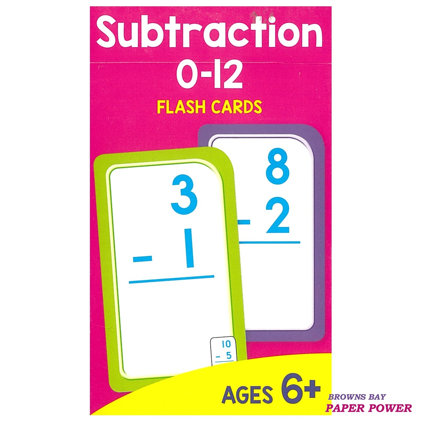 Flash Card - Subtraction 0-12
