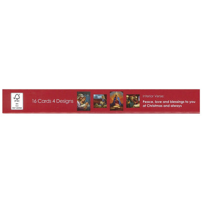Xmas Boxed Cards - 16 cards, 4 designs