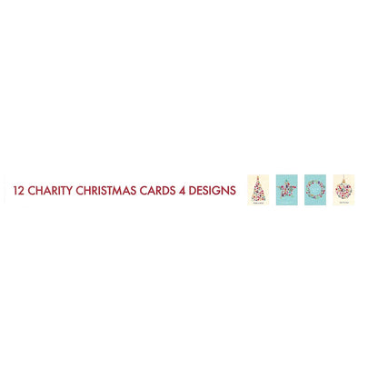 Xmas Boxed Cards - 12 cards, 4 designs