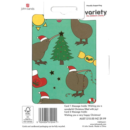 Xmas Boxed Cards - 10 Cards, 2 designs