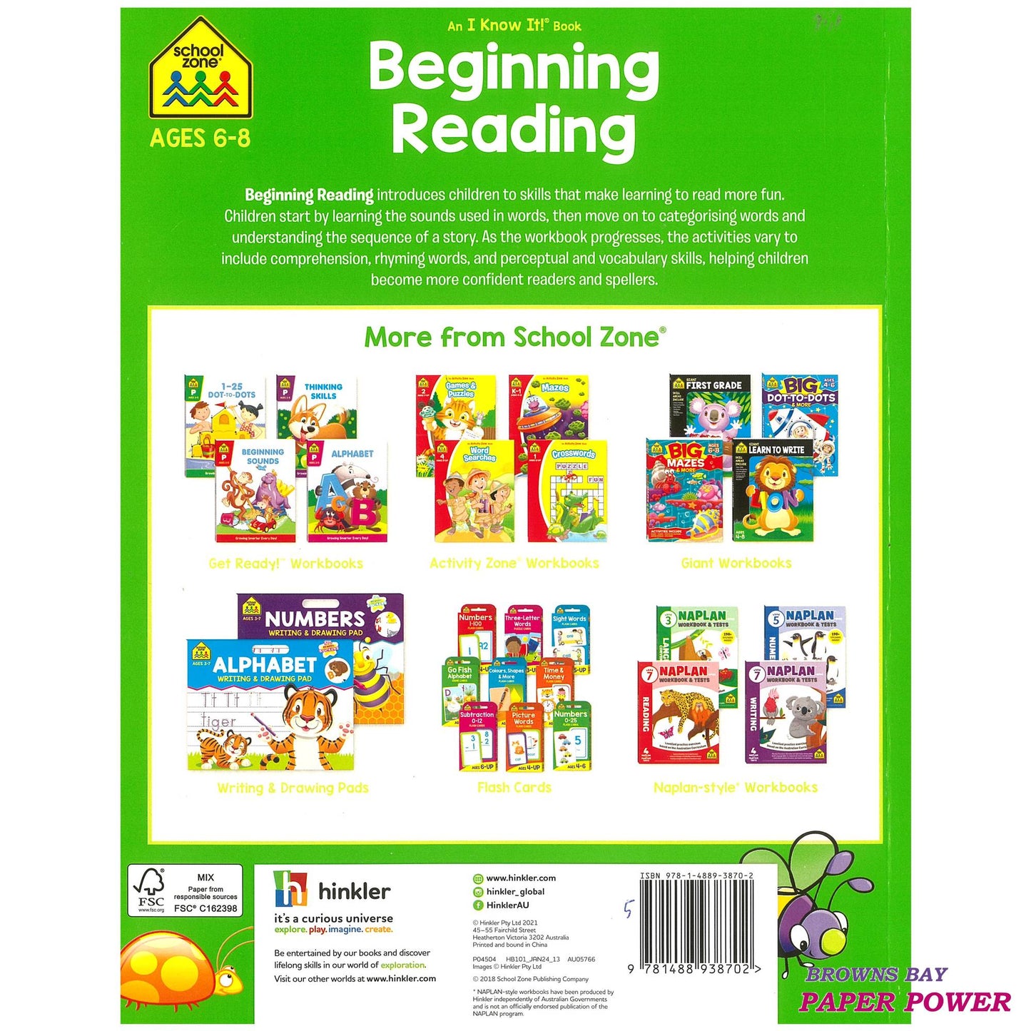 Beginning Reading - School Zone