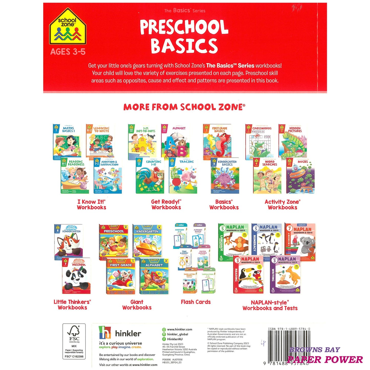 Preschool Basics - School Zone