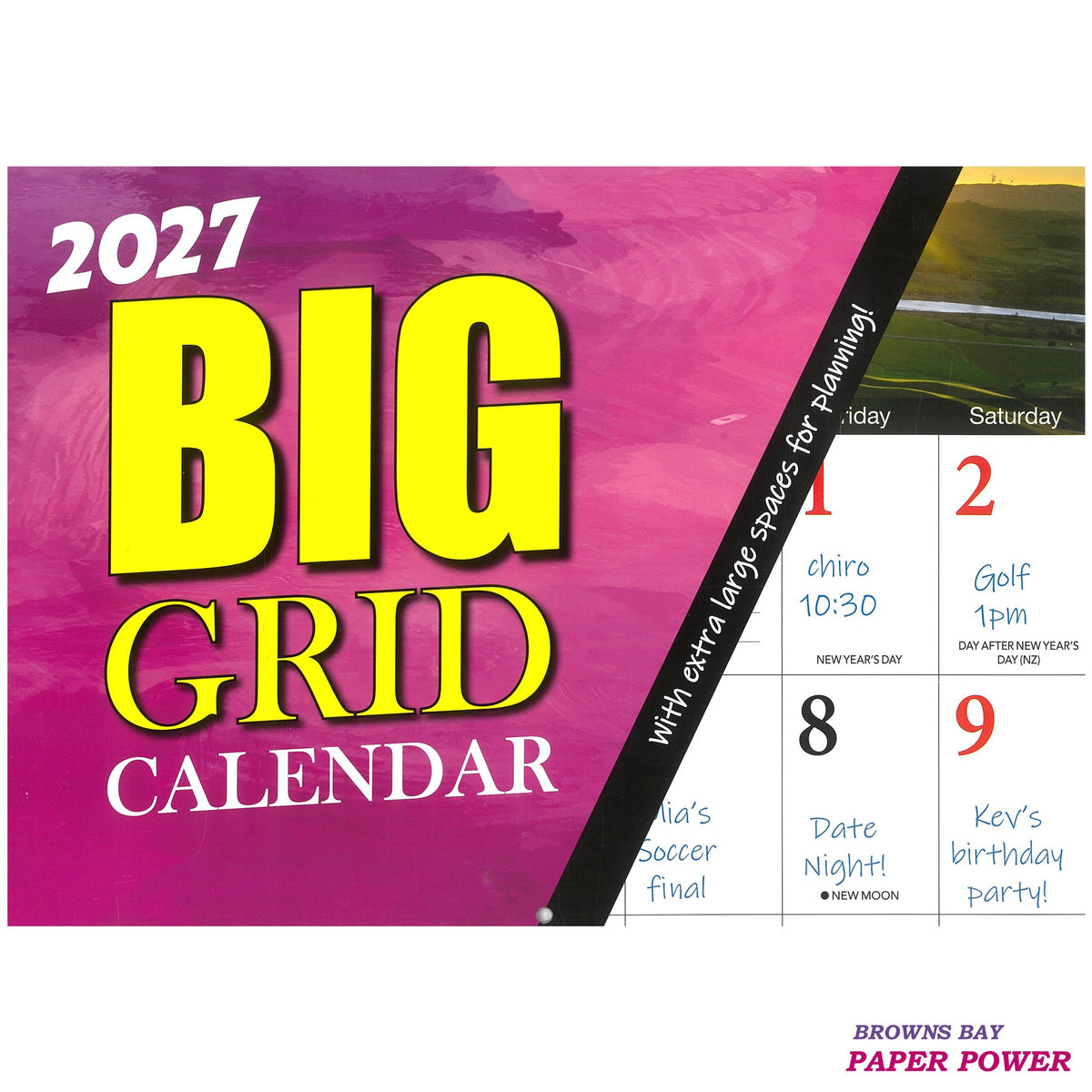 2027 Wall Calendar - Big Grid