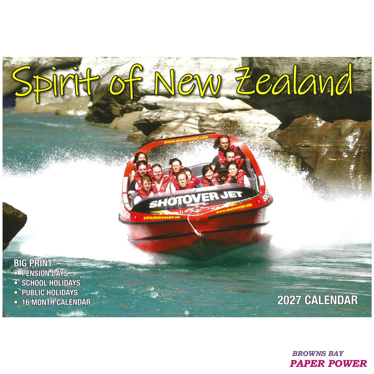 2027 Wall Calendar - Spirit Of New Zealand