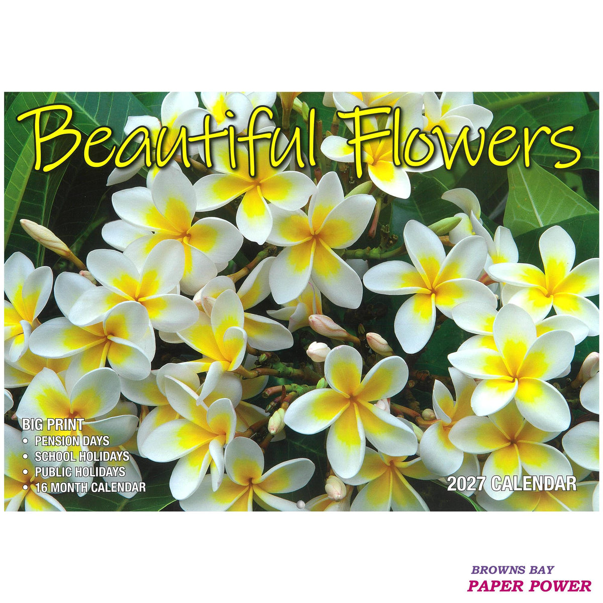 2027 Wall Calendar - Beautiful Flowers