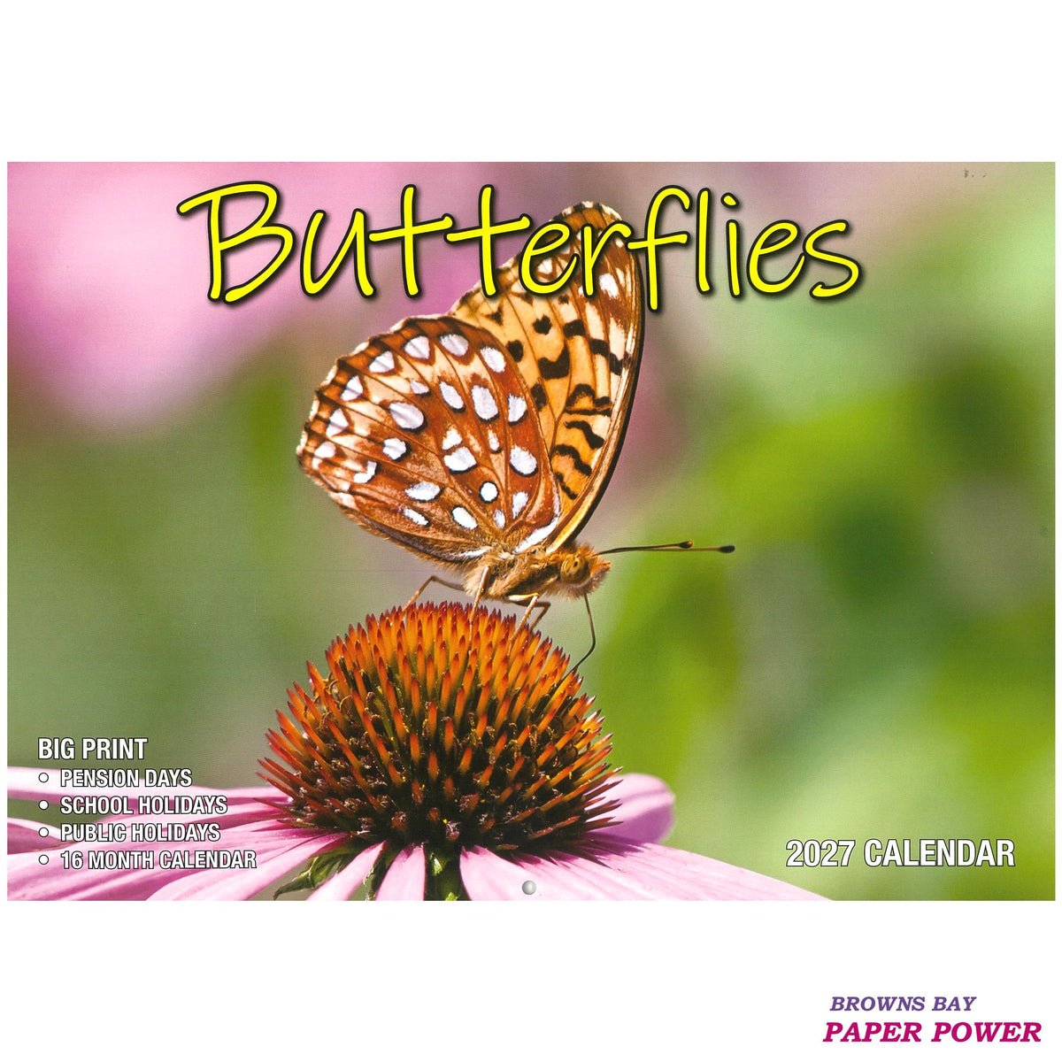 2027 Wall Calendar - Butterflies