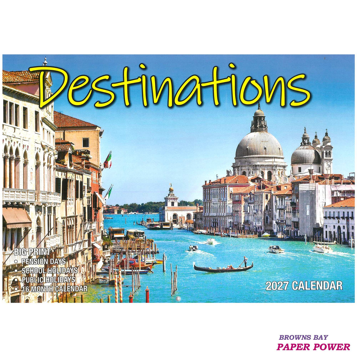2027 Wall Calendar - Destinations