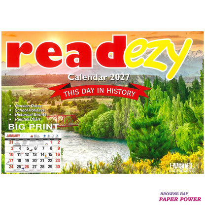 2027 Wall Calendar - Read Ezy