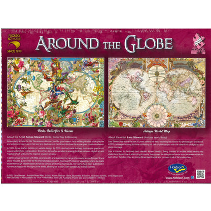 Jigsaw Puzzle 1000 Pcs Around The Globe - Birds, Butterflies & Blooms