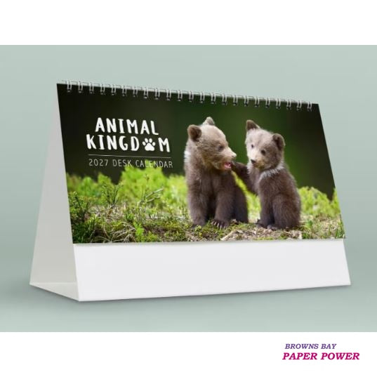 2027 Desk Calendar - Animal Kingdom
