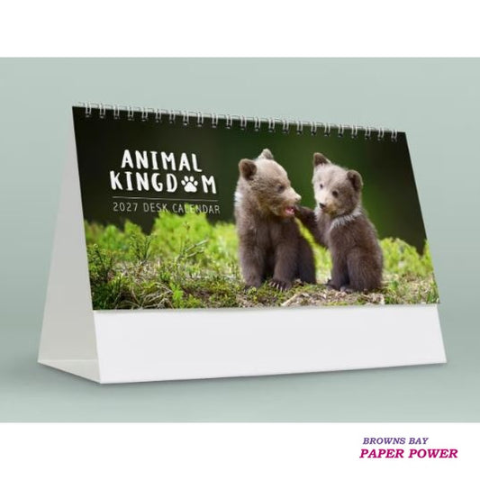 2027 Desk Calendar - Animal Kingdom