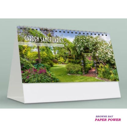 2027 Desk Calendar - Garden Sanctuaries