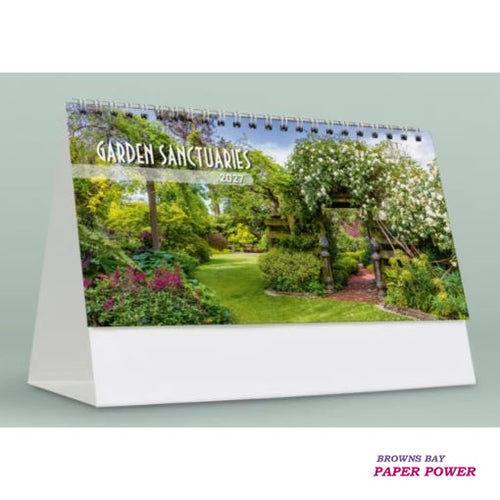 2027 Desk Calendar - Garden Sanctuaries