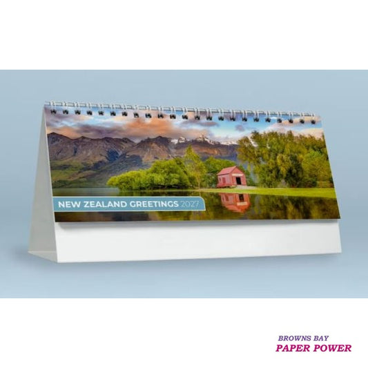 2027 New Zealand Greetings Desk Calendar