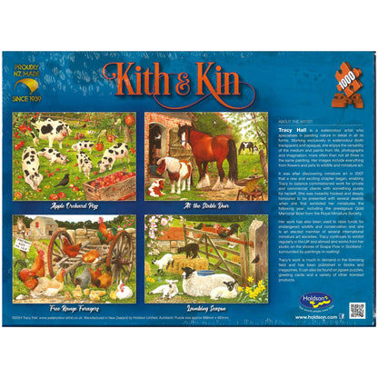 Jigsaw Puzzle 1000 Pcs Kith & Kin - Apple Orchard Pigs
