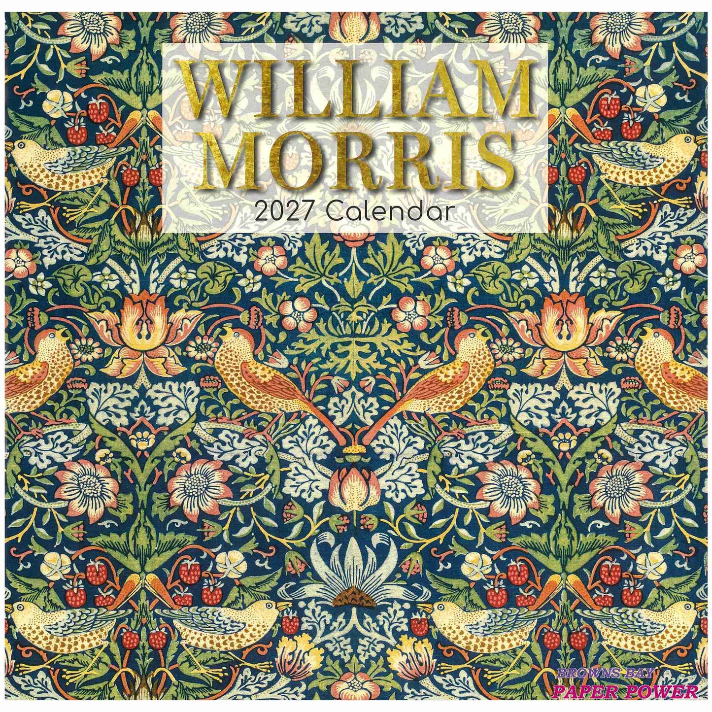 2027 Wall Calendar - William Morris