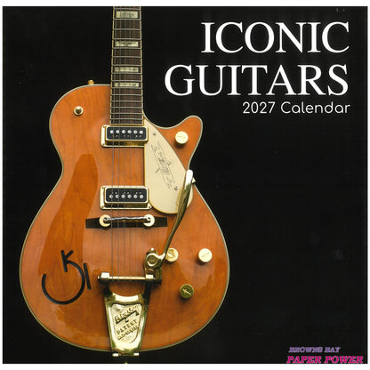 2027 Wall Calendar - Iconic Guitars