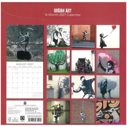 2027 Wall Calendar - Urban Art