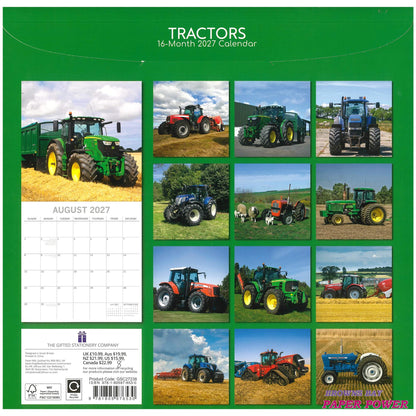 2027 Wall Calendar - Tractors