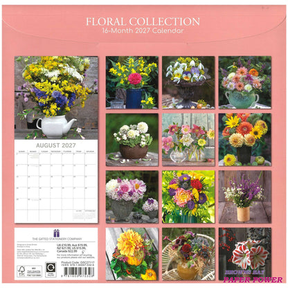 2027 Wall Calendar - Floral Collection
