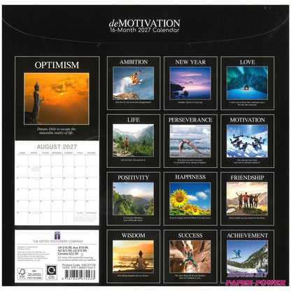 2027 Wall Calendar - deMotivation