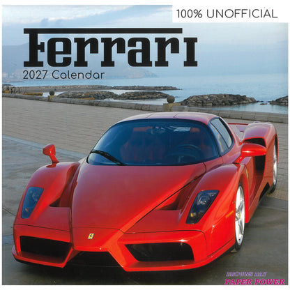 2027 Wall Calendar - Ferrari
