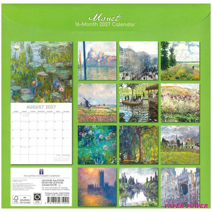 2027 Wall Calendar - Monet