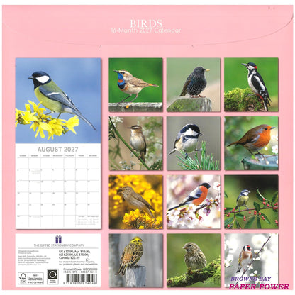 2027 Wall Calendar - Birds
