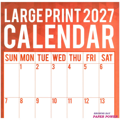 2027 Wall Calendar - Large Print