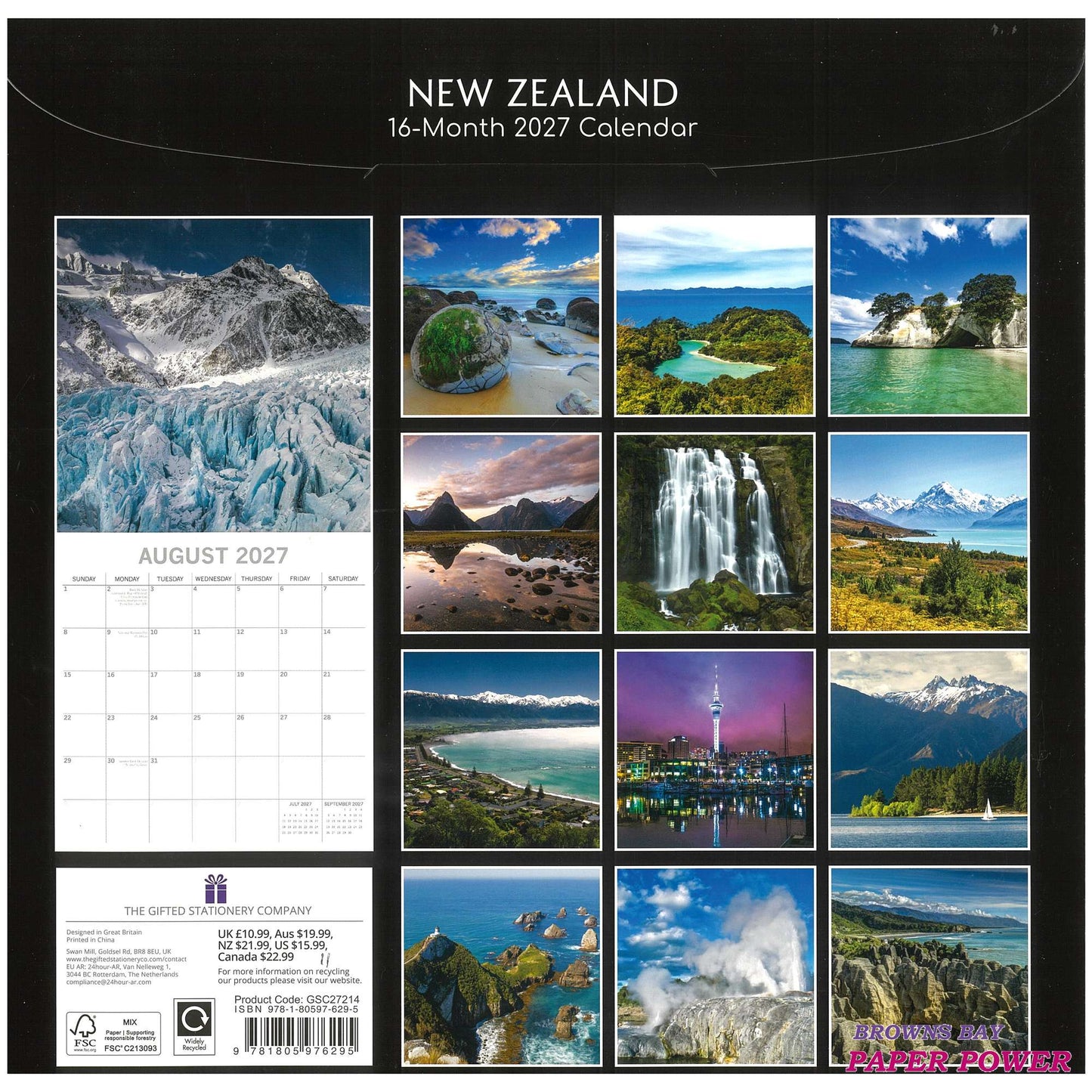2027 Wall Calendar - New Zealand