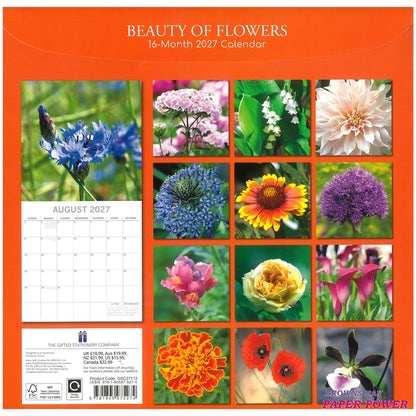 2027 Wall Calendar - Beauty Of Flowers