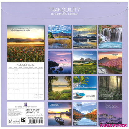 2027 Wall Calendar - Tranquility
