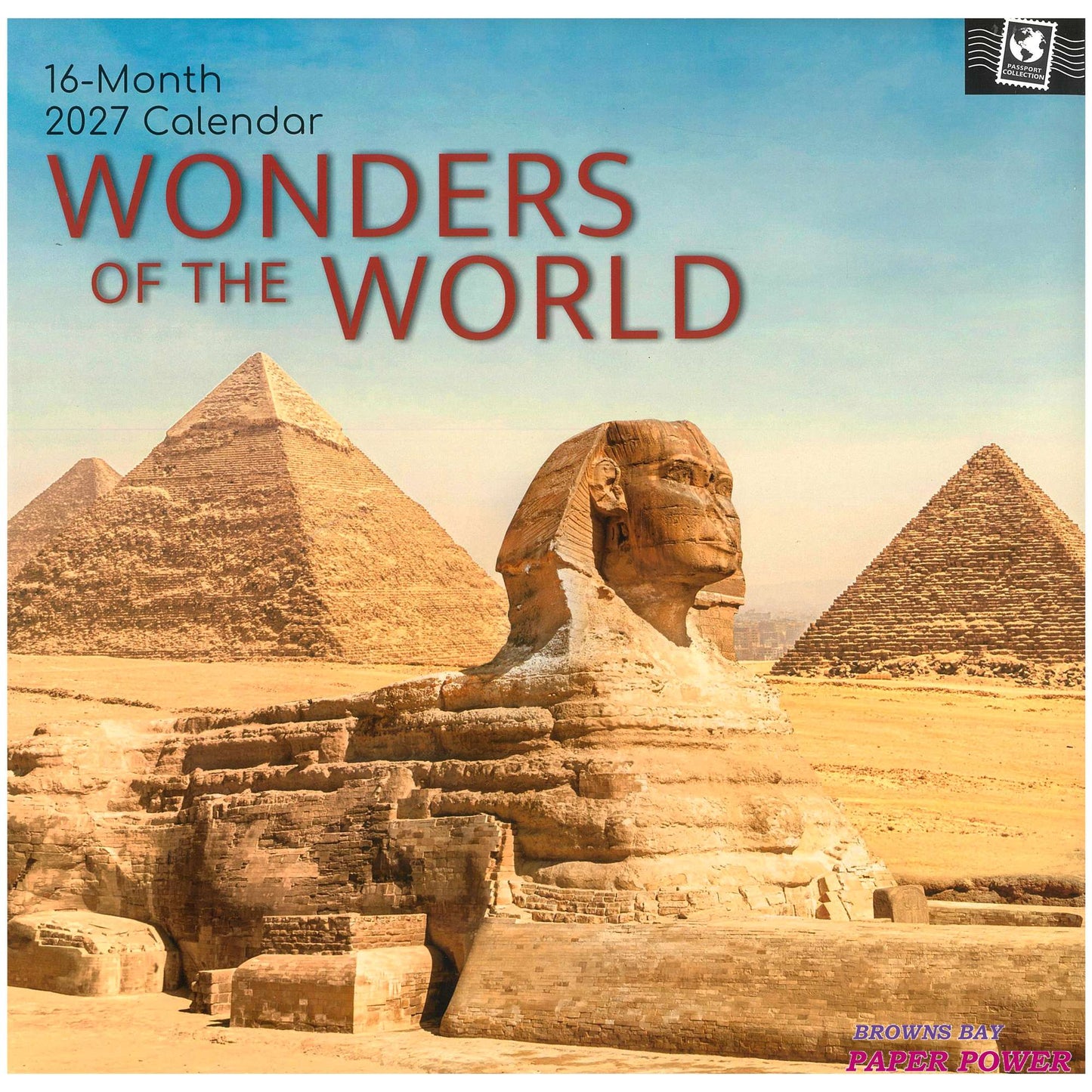 2027 Wall Calendar - Wonders Of The World