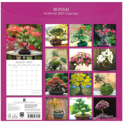2027 Wall Calendar - Bonsai