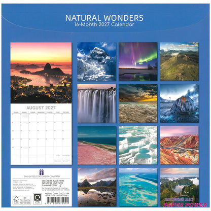 2027 Wall Calendar - Natural Wonders