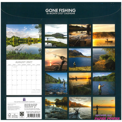 2027 Wall Calendar - Gone Fishing