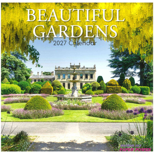 2027 Wall Calendar - Beautiful Gardens
