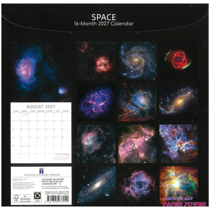 2027 Wall Calendar - Space