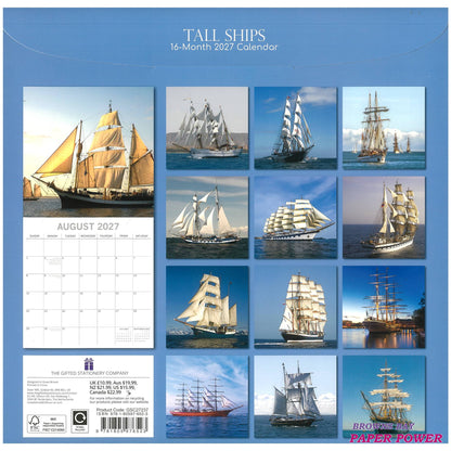 2027 Wall Calendar - Tall Ships