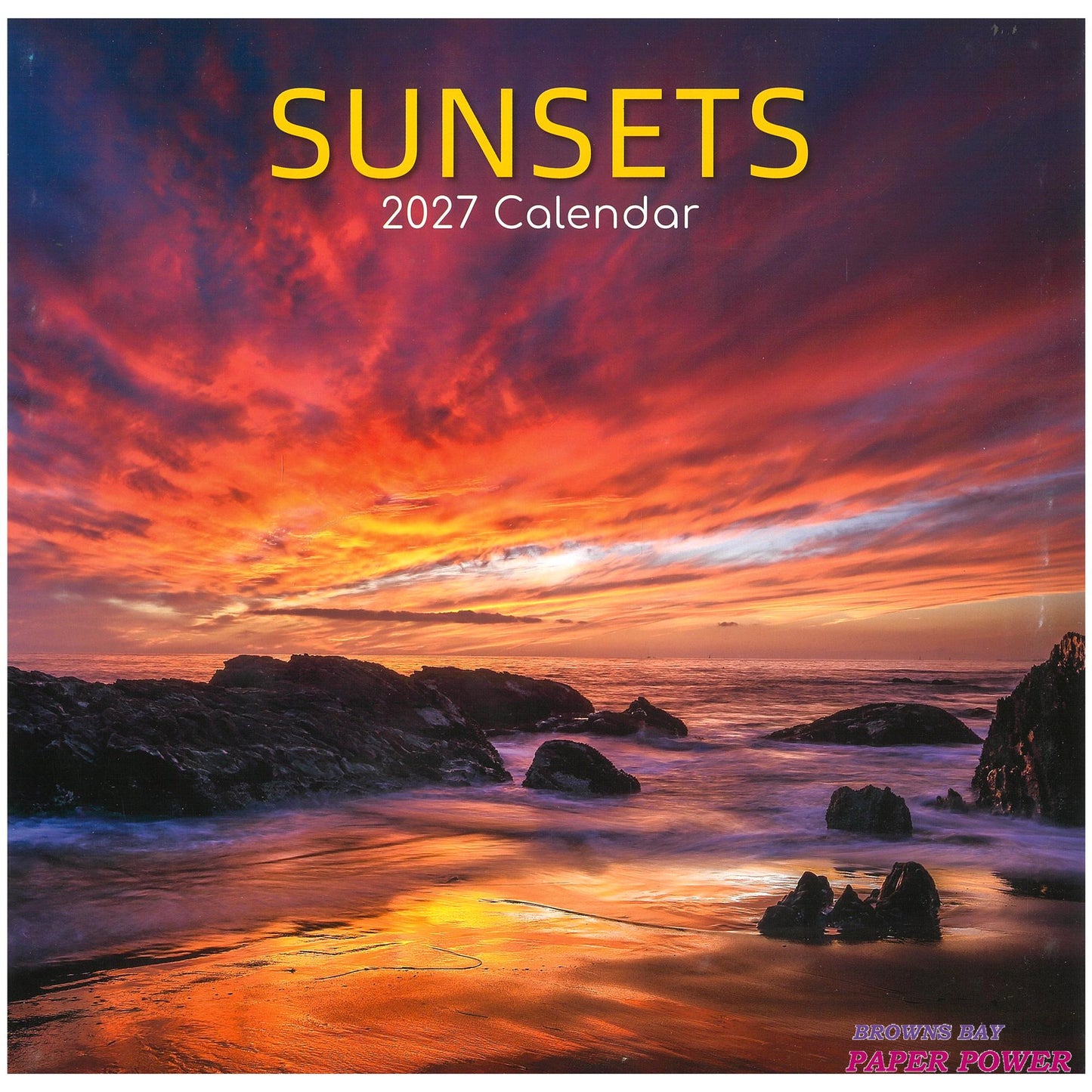 2027 Wall Calendar - Sunsets