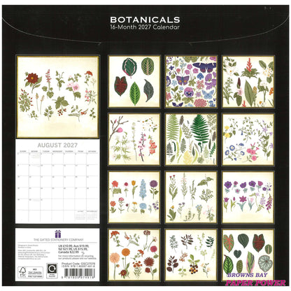 2027 Wall Calendar - Botanicals