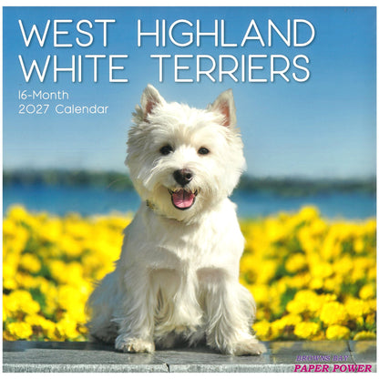 2027 Wall Calendar - West Highland White Terriers