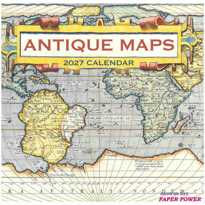 2027 Wall Calendar - Antique Maps