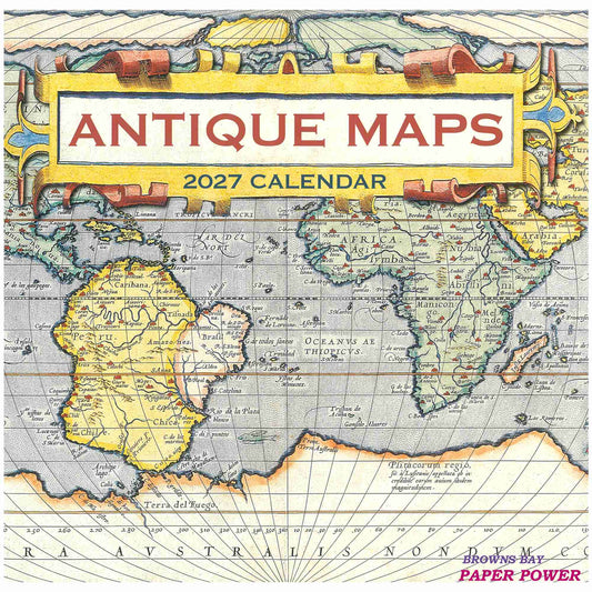 2027 Wall Calendar - Antique Maps