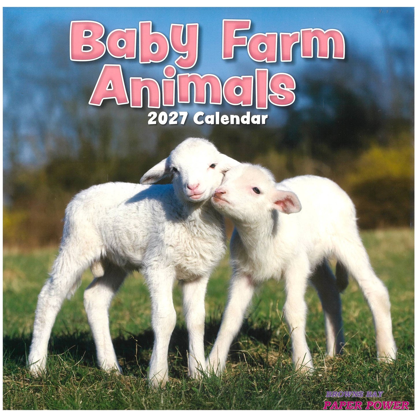 2027 Wall Calendar - Baby Farm Animals