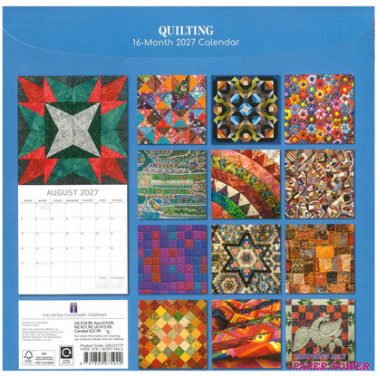 2027 Wall Calendar - Quilting