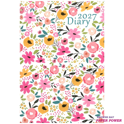 2027 A5 Diary Week to View - Confetti